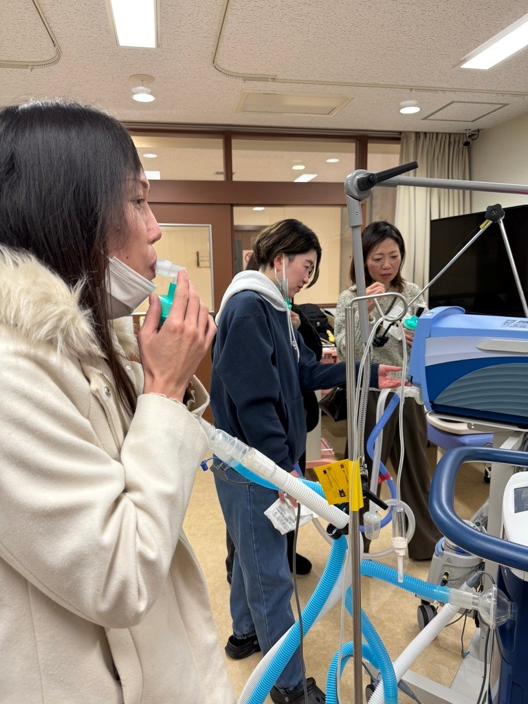人工呼吸器の管理を学びました！